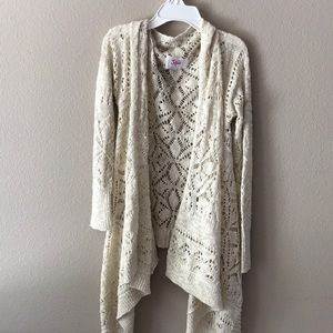 Girls Cream Cardigan